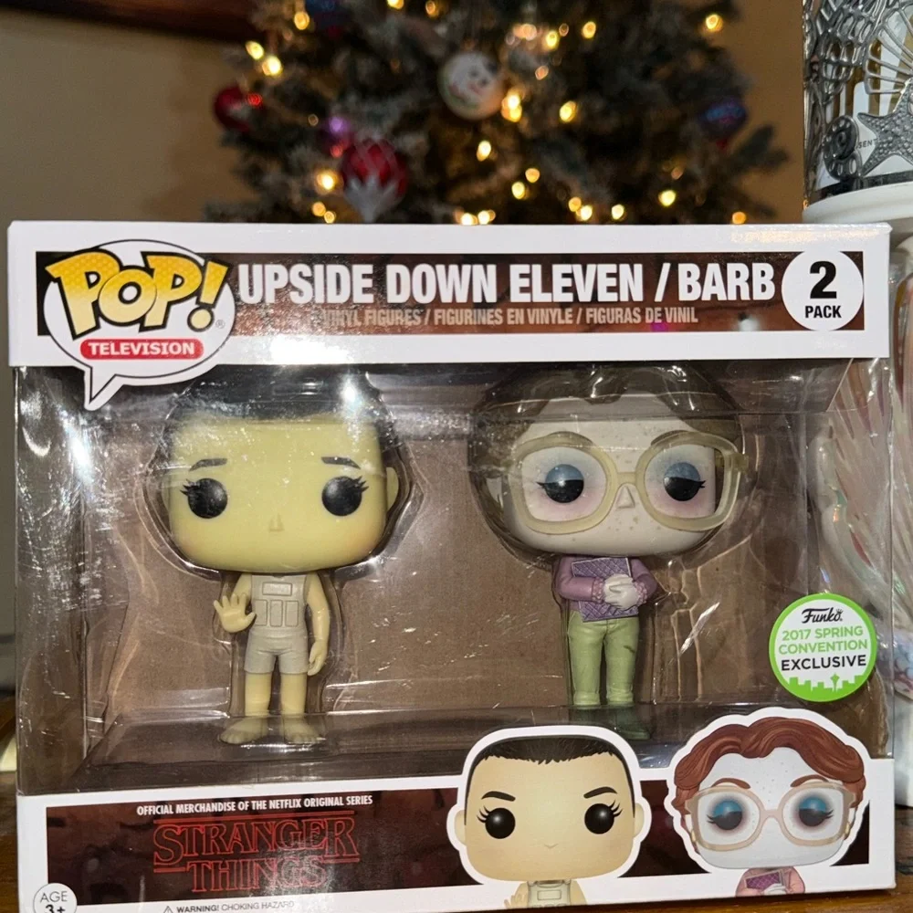 Funko POP Netflix Stranger Things Lot! Upside Down Eleven & Barb, Eggos, Dustin